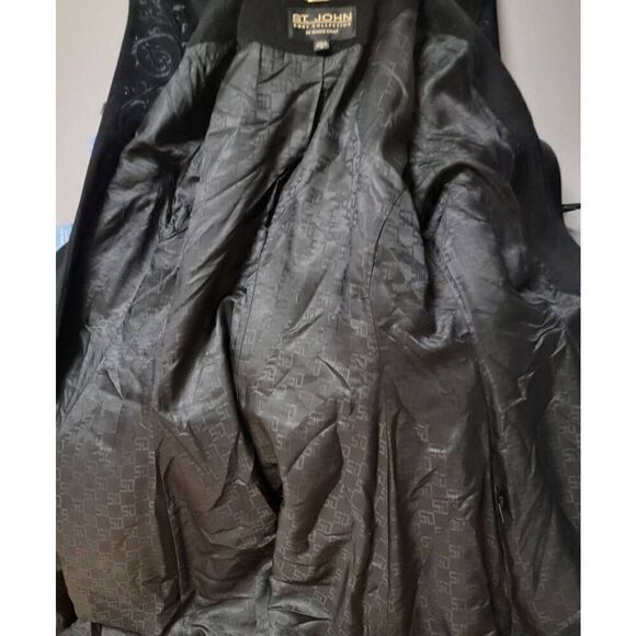 St. John Wool/Cashmere  Opera  Crystal Embroidery Coat 12 - Picture 10 of 12